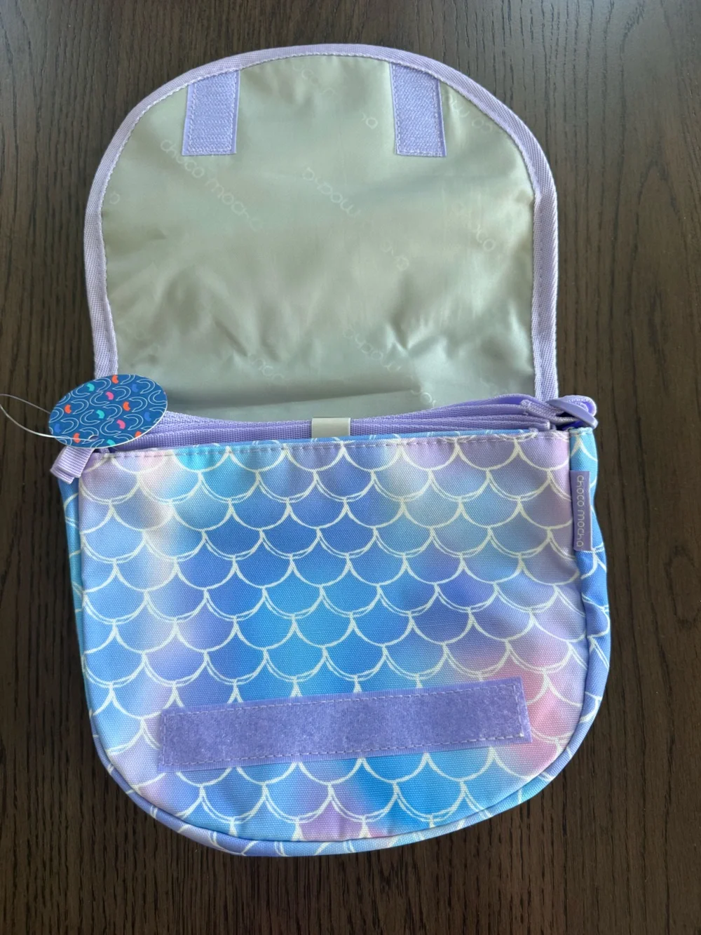 NWT Pastel Mermaid Scale Crossbody Bag - Lavender Blue Pink